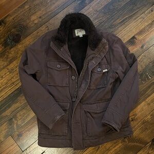 Stussy Dark Brown Fleece Jacket